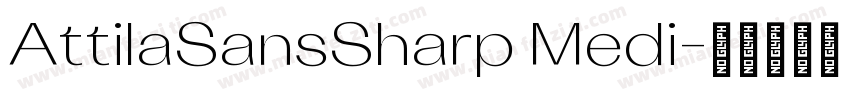 AttilaSansSharp Medi字体转换